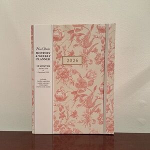 Punch Studio Monthly & Weekly Planner January 2026 - December 2026 Pink Floral